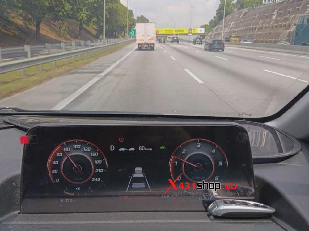 LAUNCH X431 PAD Front Radar Sensor ADAS Calibration on Hyundai Staria (15)