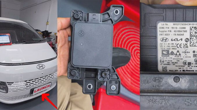 LAUNCH X431 PAD Front Radar Sensor ADAS Calibration on Hyundai Staria (4)