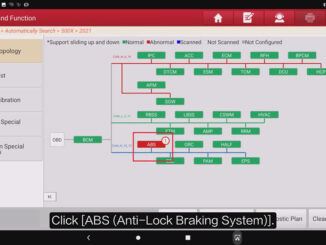 LAUNCH X431 Calibrate Longitudinal and Lateral Sensor on FIAT 500X (5)