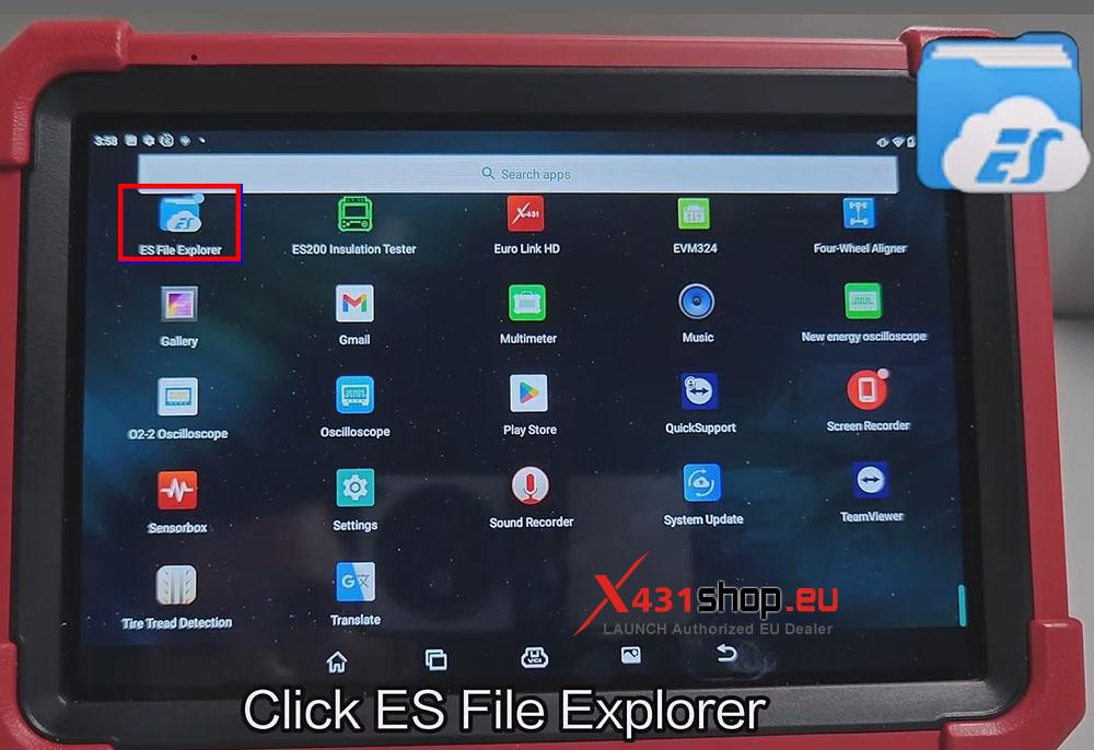 Resolve Insufficient storage space tooltip on LAUNCH X431 PRO3 (2)