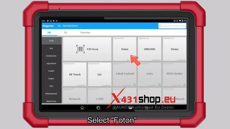 how to test cylinder cutout on 2020 foton aumark with launch x431 pad 2