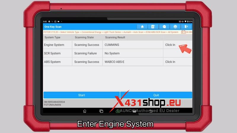 how to test cylinder cutout on 2020 foton aumark with launch x431 pad 4