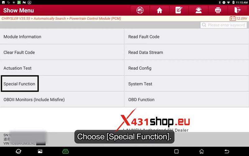 launch x431 reset scr long term adaptation on 2020 chrysler ram 1500 7