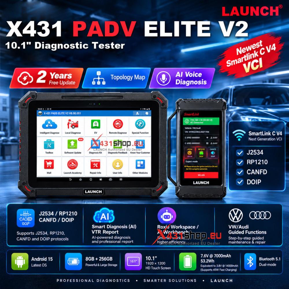LAUNCH X431 PAD V ELITE V2 poster