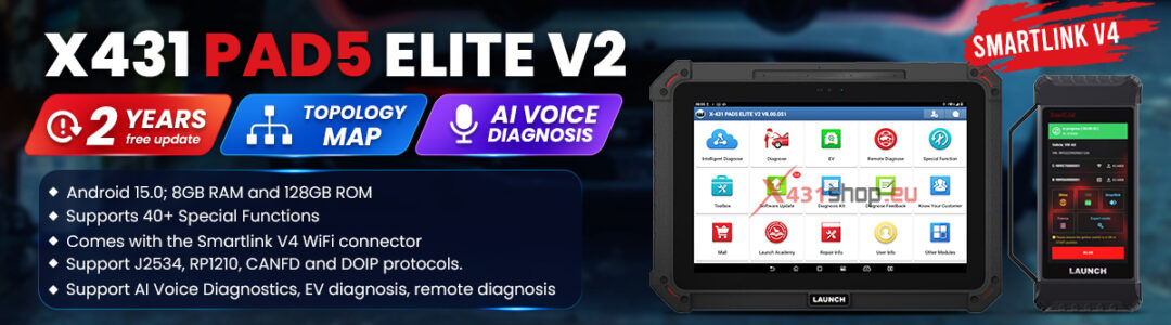 LAUNCH X431 PAD5 ELITE V2 Banner