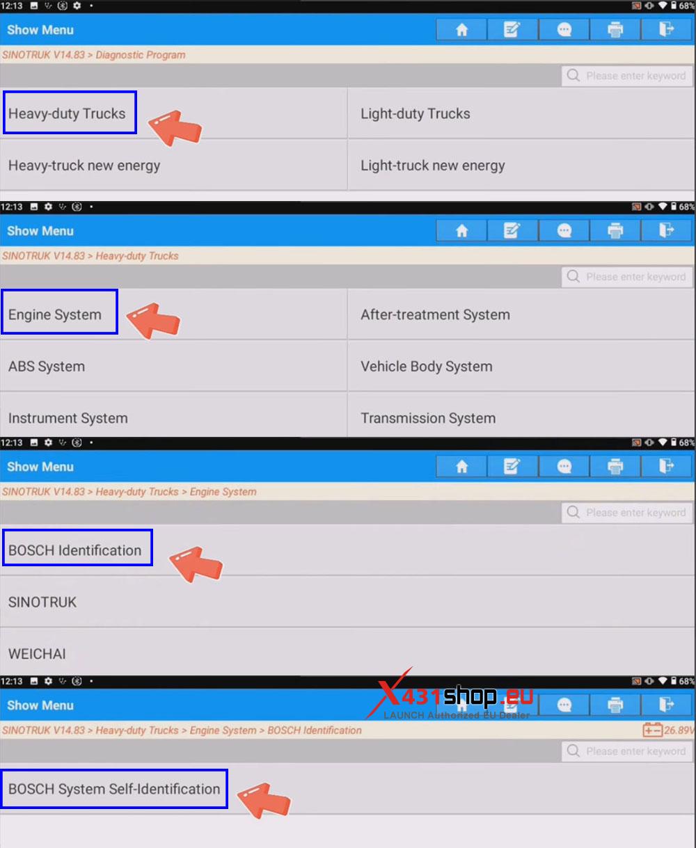 LAUNCH X431 PAD DPF Reset After Replacement on 2021 Sinotruk Howo (2) LAUNCH X431 PAD DPF Reset After Replacement on 2021 Sinotruk Howo (2)