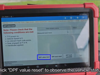 LAUNCH X431 PAD DPF Reset After Replacement on 2021 Sinotruk Howo (6)