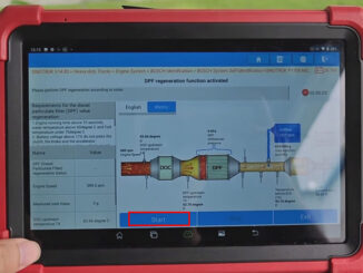 LAUNCH X431 Tool Perform DPF Regeneration for Sinotruk Howo (6)