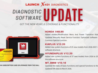 LAUNCH X431 diagnostic software update September 2026