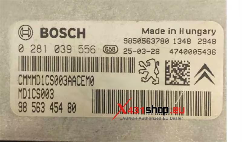 LAUNCH XPROG5 Bosch MD1 ECU