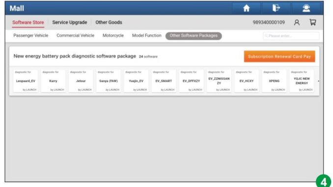 X431 EV Diagnostic Kit Software