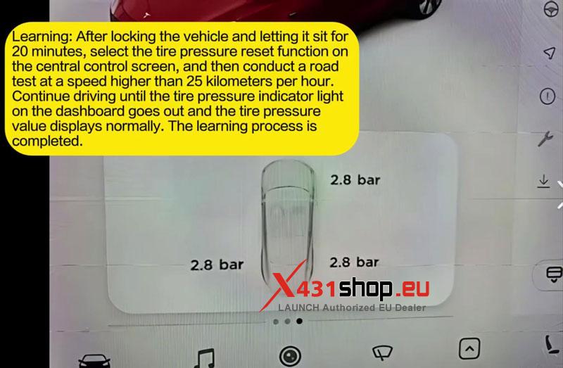 how to replace 2020 tesla model 3 tpms sensor with launch crt5011 5