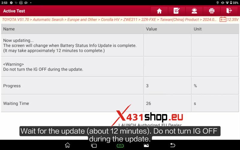 launch x431 pro3 hd 2025 toyota corolla hv battery status update 9 launch x431 pro3 hd 2025 toyota corolla hv battery status update 9
