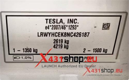 How to install LAUNCH T Sensor B on 2022 Tesla Model Y (1)