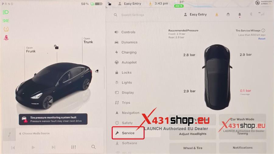 How to install LAUNCH T Sensor B on 2022 Tesla Model Y (2)