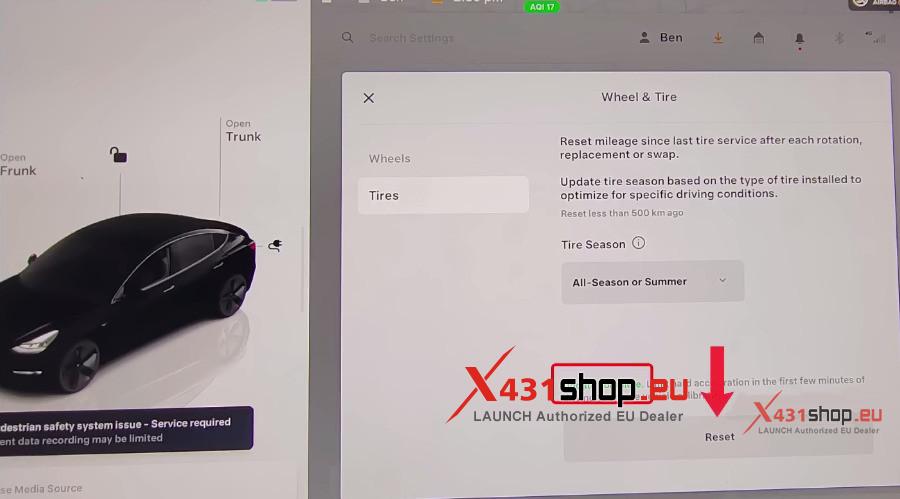 How to install LAUNCH T Sensor B on 2022 Tesla Model Y (5)
