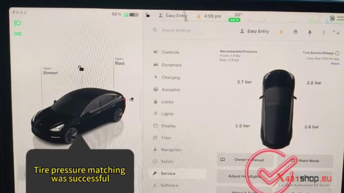 How to install LAUNCH T Sensor B on 2022 Tesla Model Y (7)