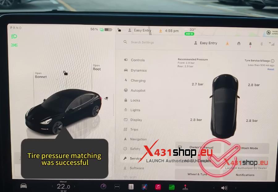 How to install LAUNCH T Sensor B on 2022 Tesla Model Y (7)